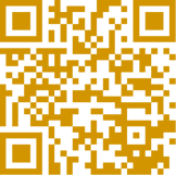 A gold QR Code on a white background