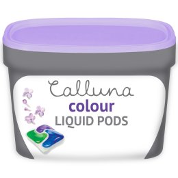 A tub of 19 Calluna Laundry pods. The number of washins is included in the image.
