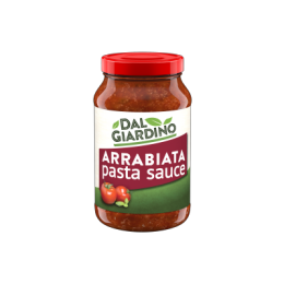 A jar of Dal Giardino pasta sauce. The image issurrounded by white space, making the digital pack smaller than necessary.