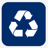 Triangular recycling icon